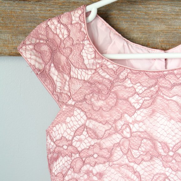 Jona Michelle Mauve Dress Fancy Lace - Picture 2 of 3